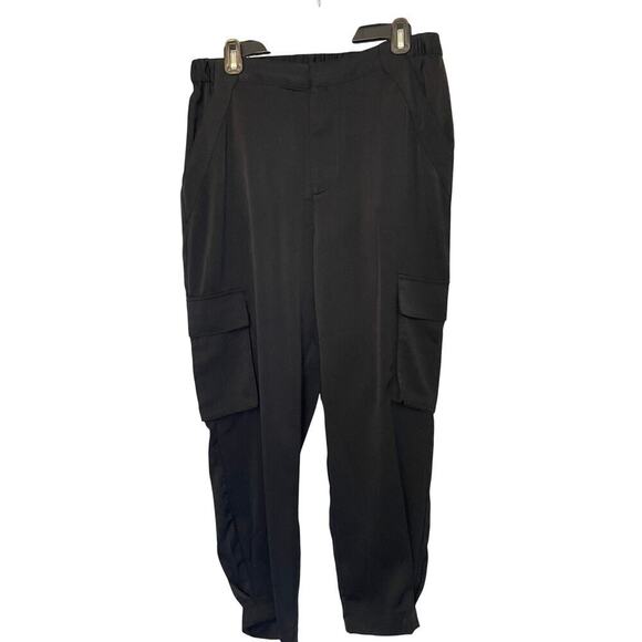 Rebecca Minkoff NWT Cargo Style Women's Pants Feels like Silk Size Medium Petite - Picture 1 of 12